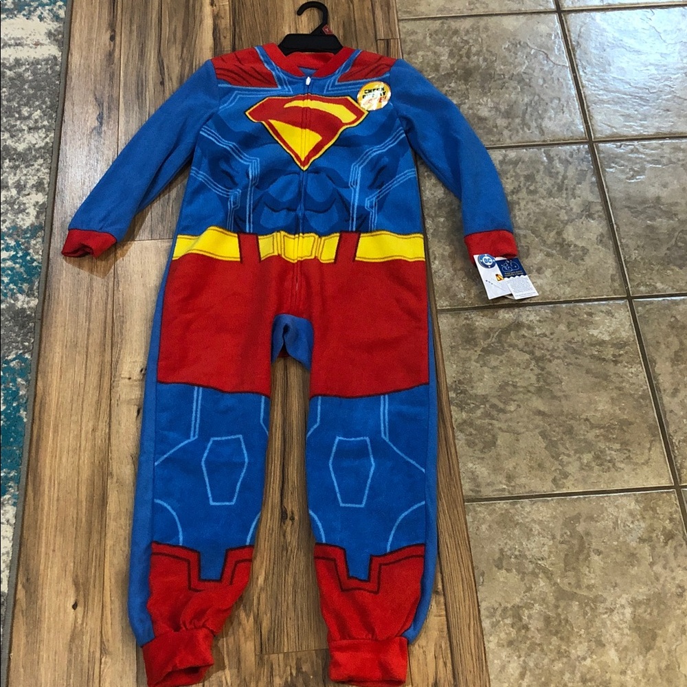 Superman Boys Unionsuit Pajamas